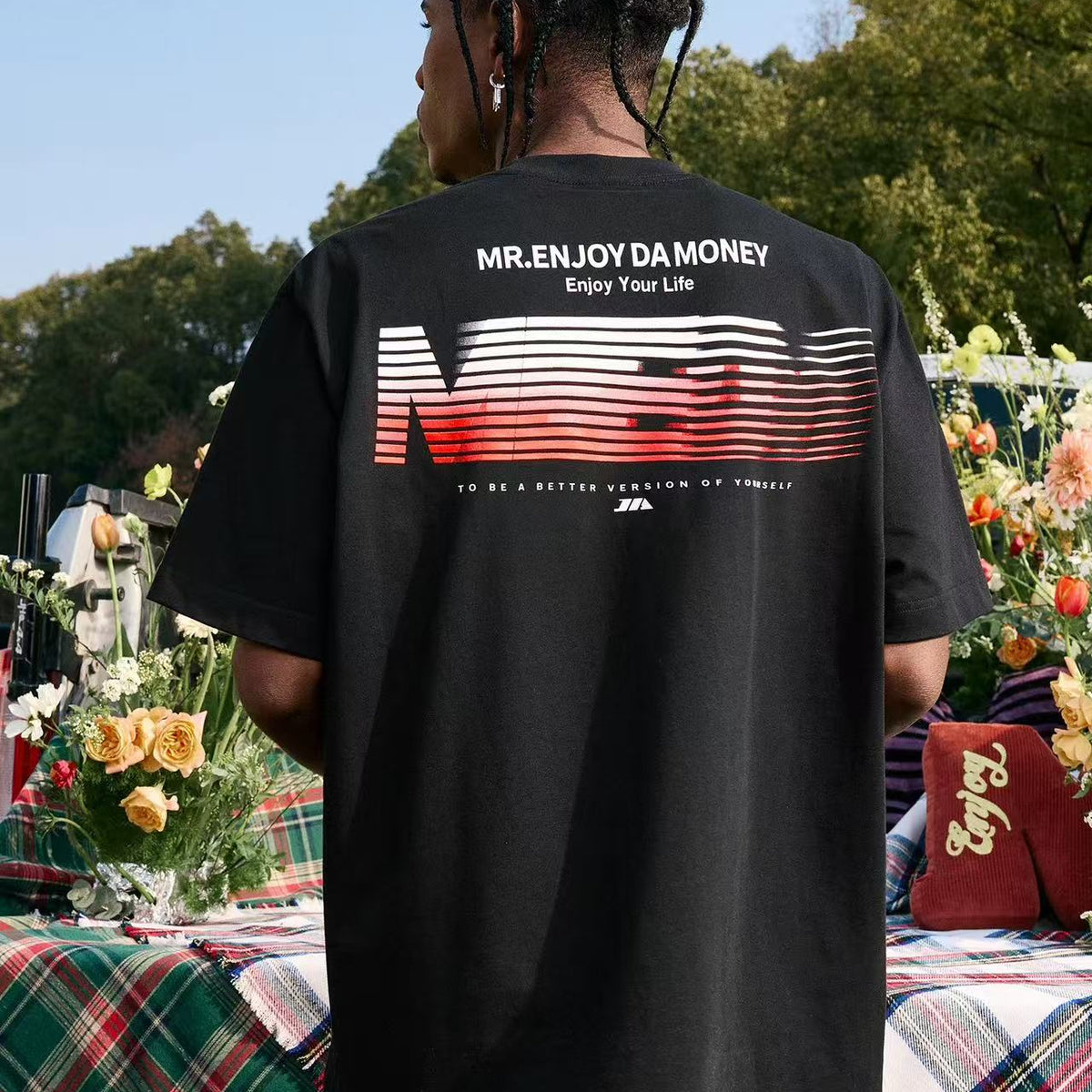 MEDM Phantom Lettering Short-sleeved T-shirt