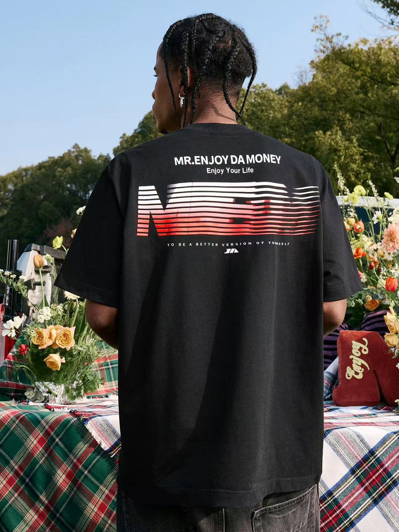 MEDM Phantom Lettering Short-sleeved T-shirt