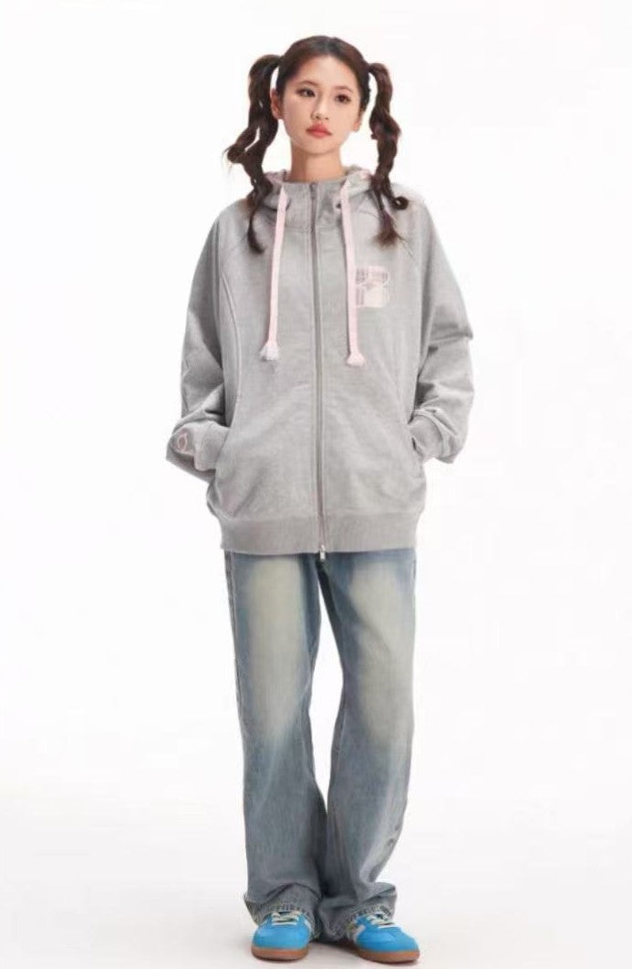 BIPOLAR Ethnic Style Sub-zip Sweatshirt