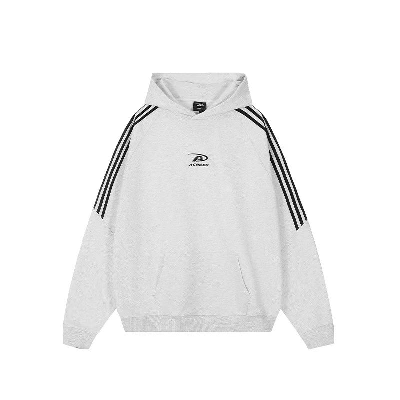 ACHOCK Stitching Printed Hoodie