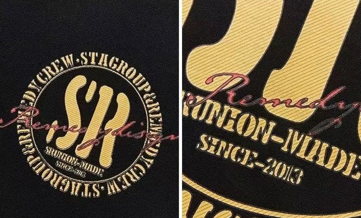 REMEDYxSTA Retro Logo Print Short-sleeve T-shirt