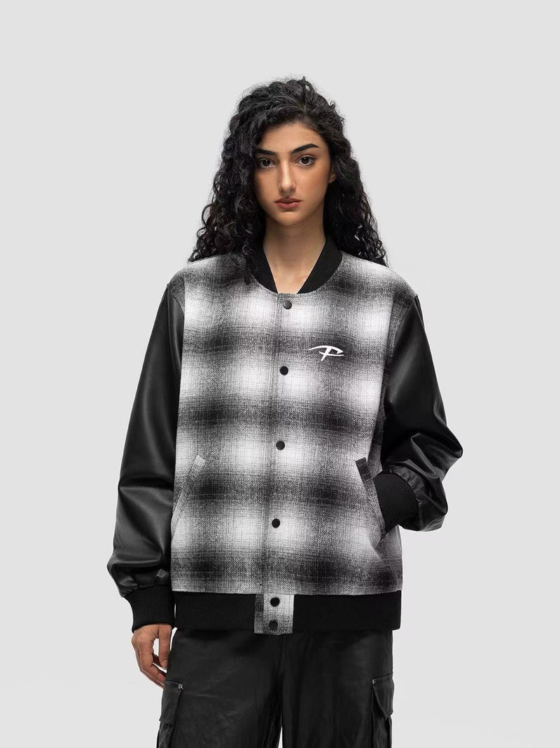 FDR Plaid Baseball Jacket