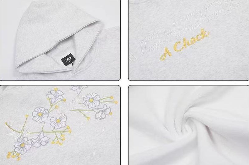 ACHOCK Retro Floral Hoodie