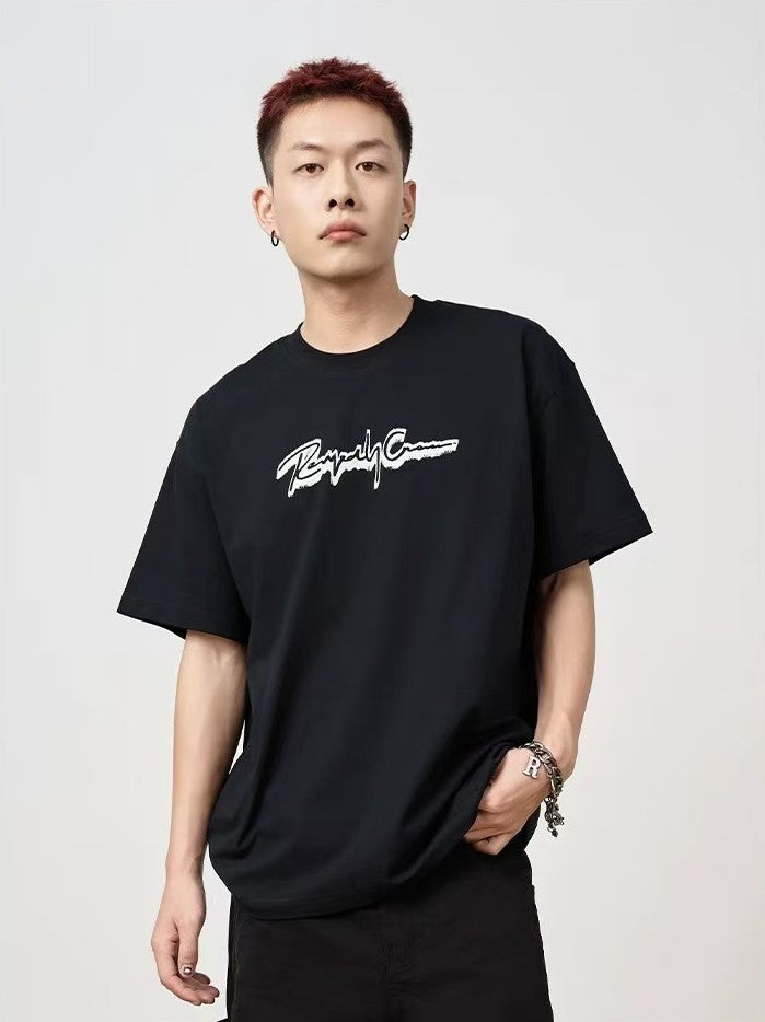REMEDY Letter Print Short-sleeve T-shirt
