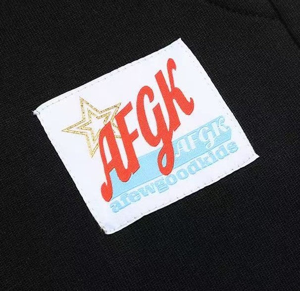 AFGK Double Row Letter Print Casual Sweatpants