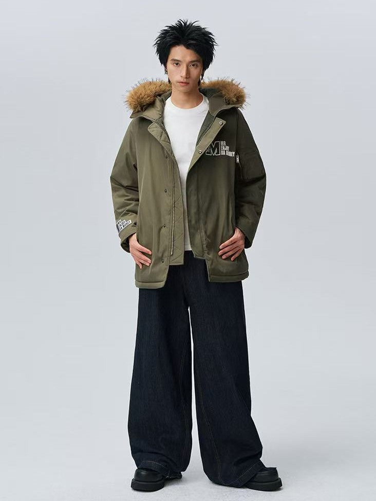 MEDM Fur Collar Long Down Parka