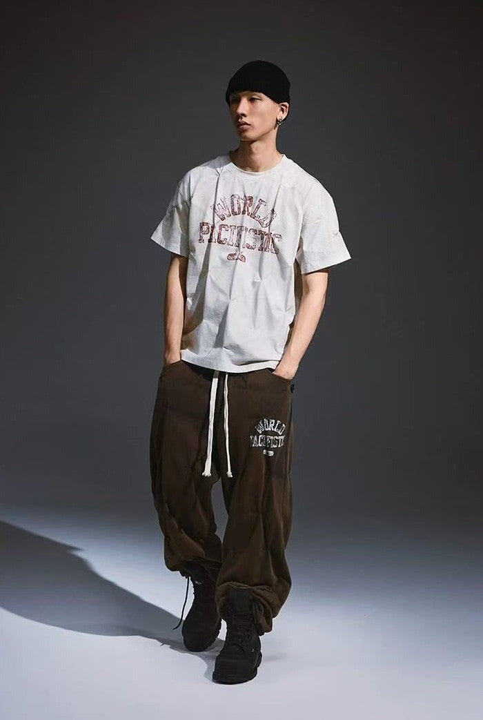 REMEDY Pleated Vintage Short-sleeve T-Shirt