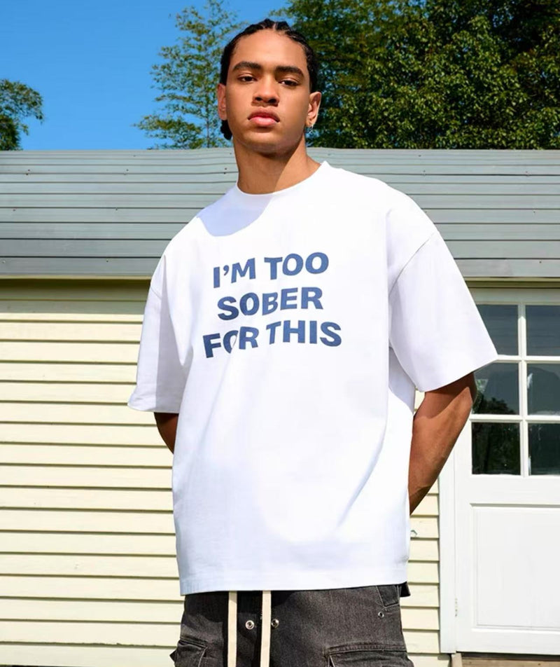 AFGK Slogan Ring LOGO Short-sleeved T-shirt