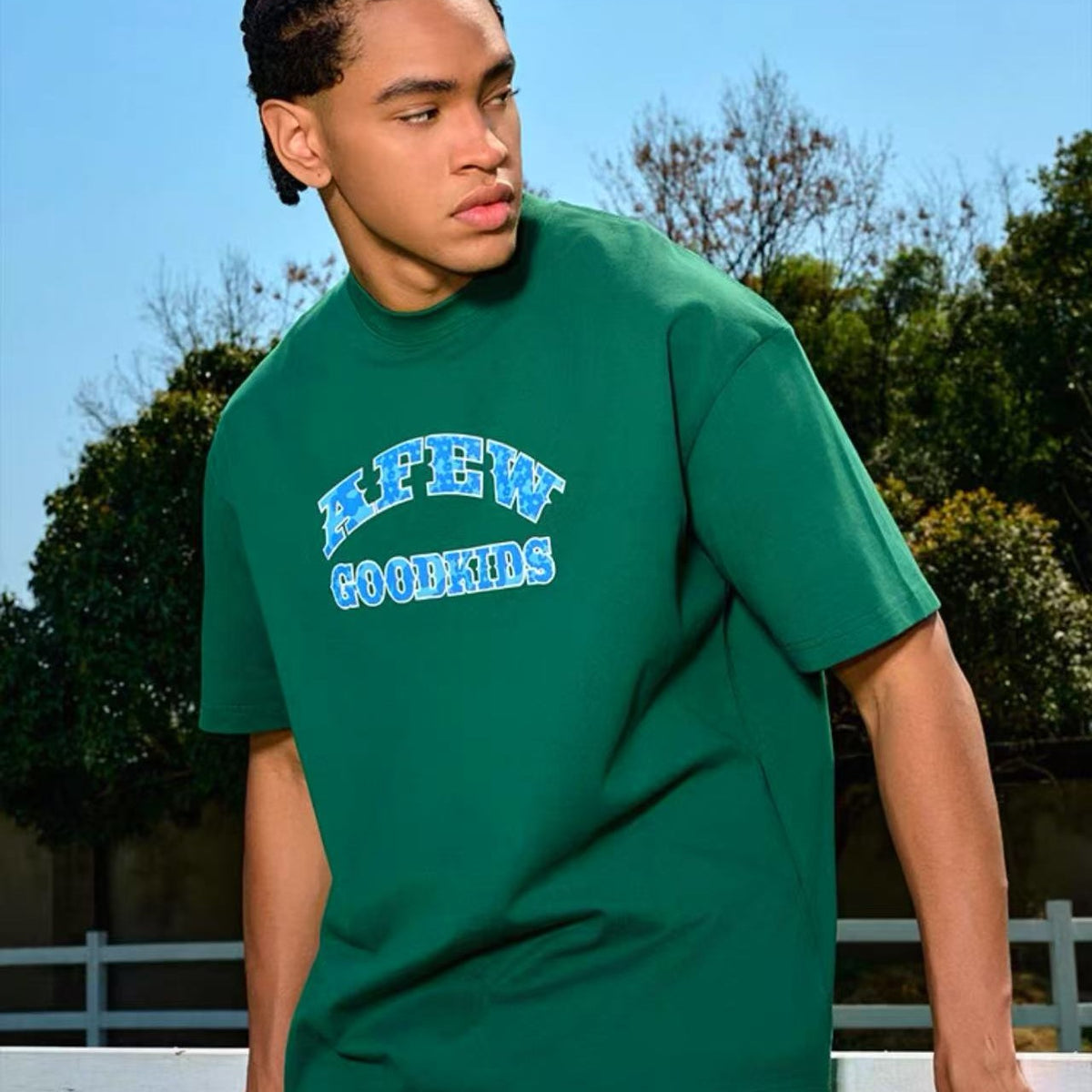 AFGK Flocked Short-sleeve T-shirt