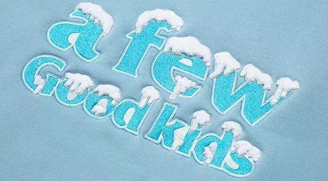 AFGK Snow Series Embroidered Hoodie