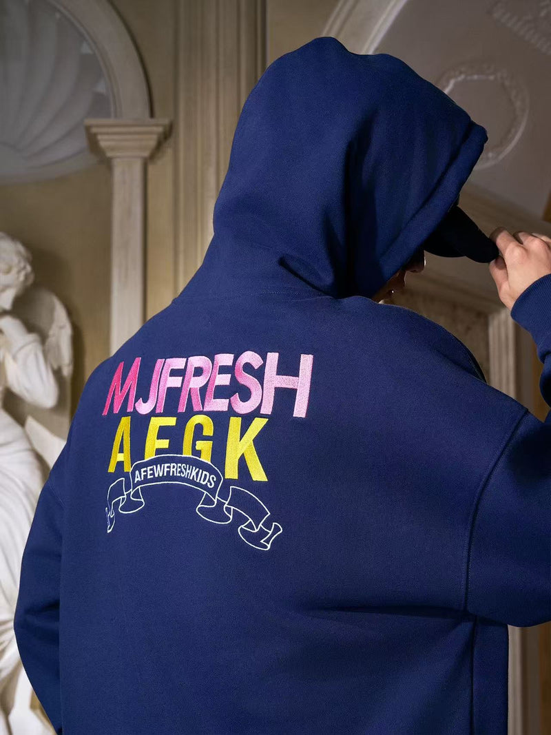 AFGKxMJFRESH Basic Embroidered Hoodie