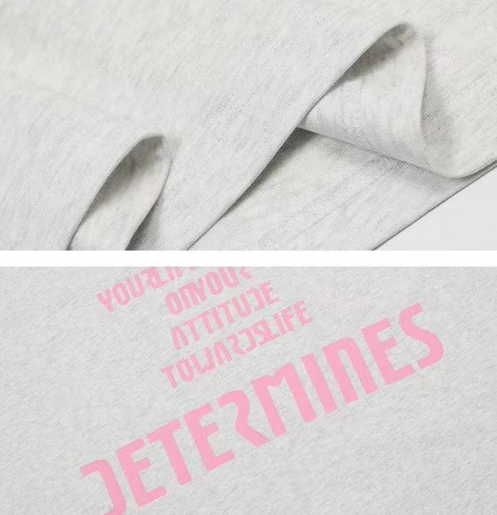 ACHOCK Street Wear Simple Basic Printed T-shirt