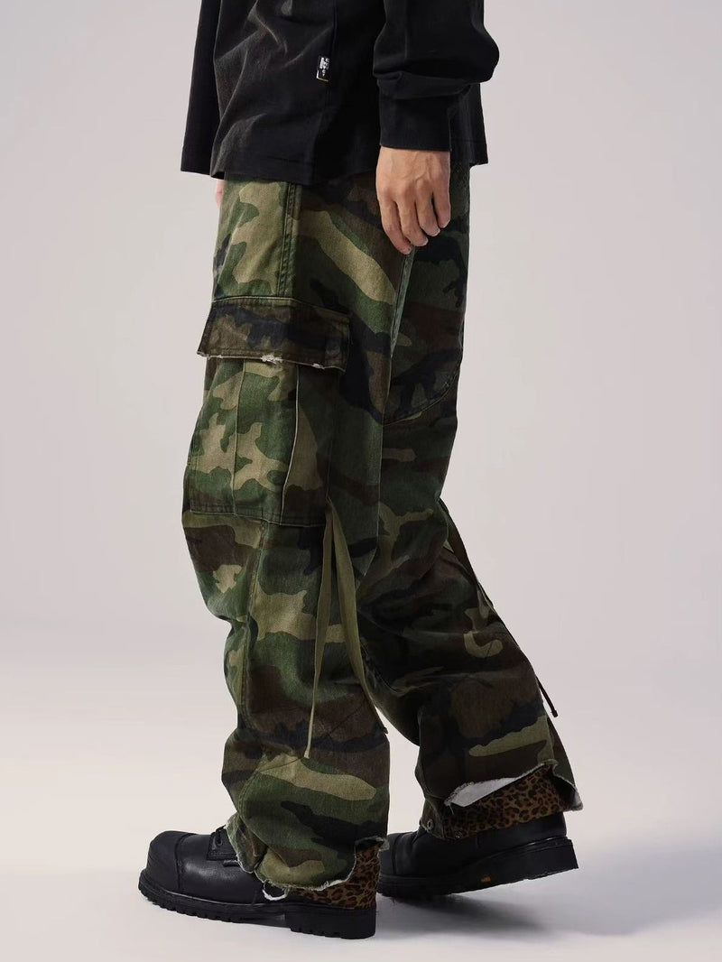 REMEDY Retro Patchwork Camouflage Pants
