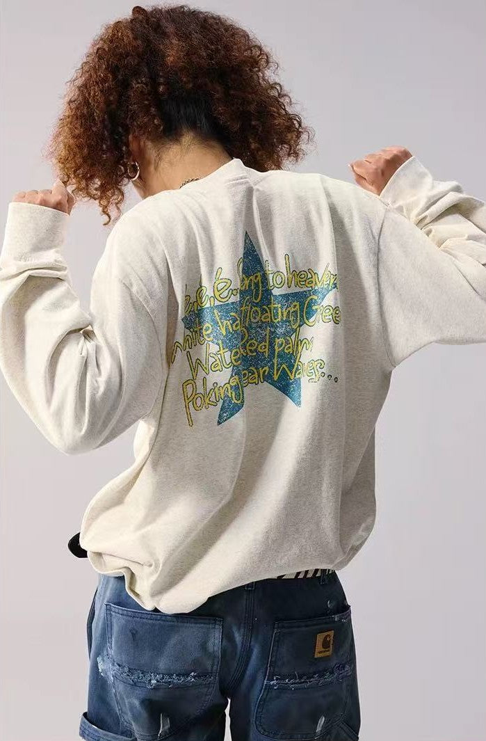 REMEDY Retro Duck Print Long-sleeve Tee