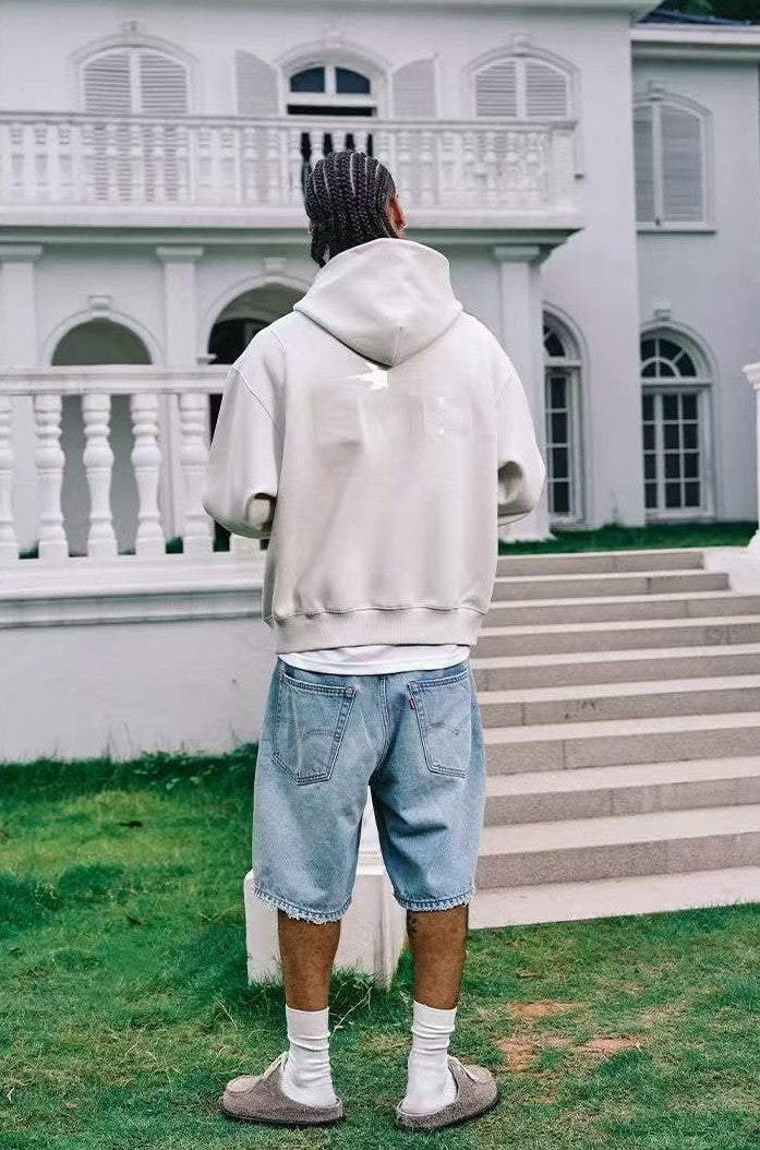 REMEDY Octagram Star Logo Print Hoodie