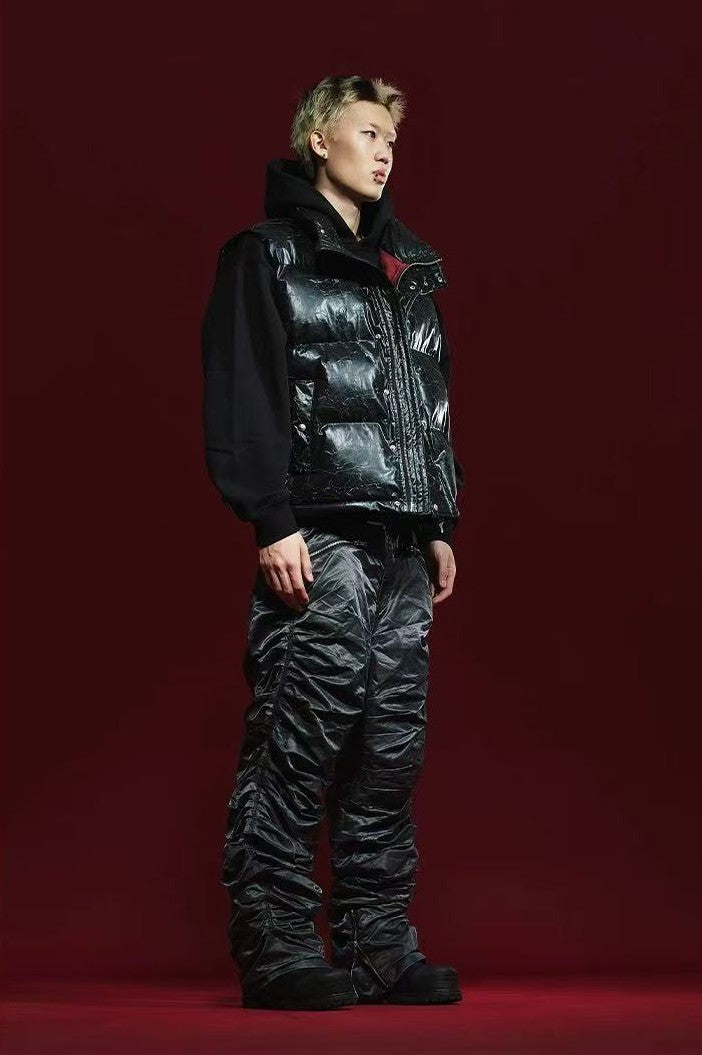 REMEDY Pleated Zipper Casual Trousers