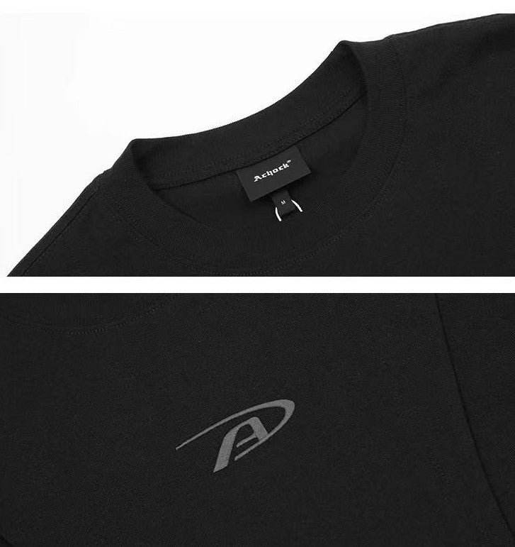 ACHOCK Logo Embroidered Short-sleeve T-shirt