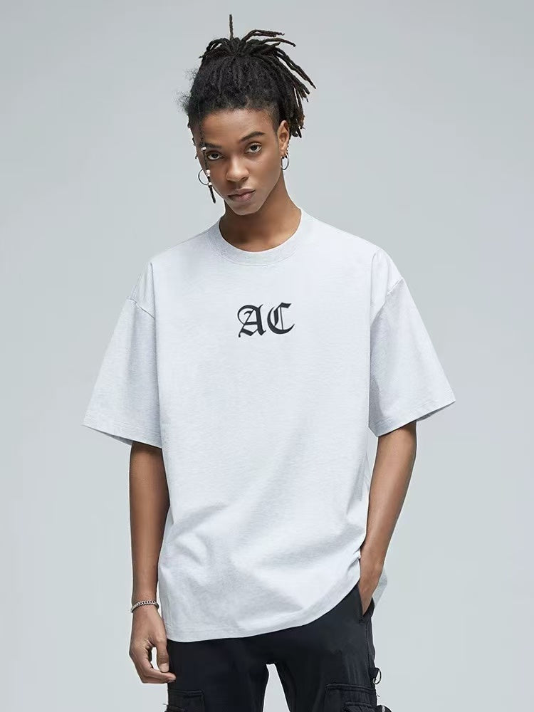 ACHOCK Multicolor Basic Logo Letter Print Short-sleeves T-shirts