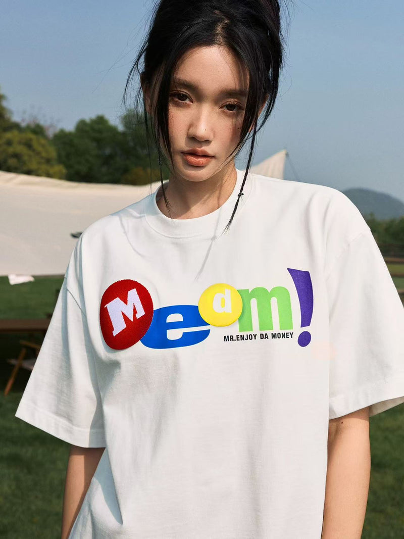 MEDM Toothbrush Embroidered M Short-sleeved T-shirt