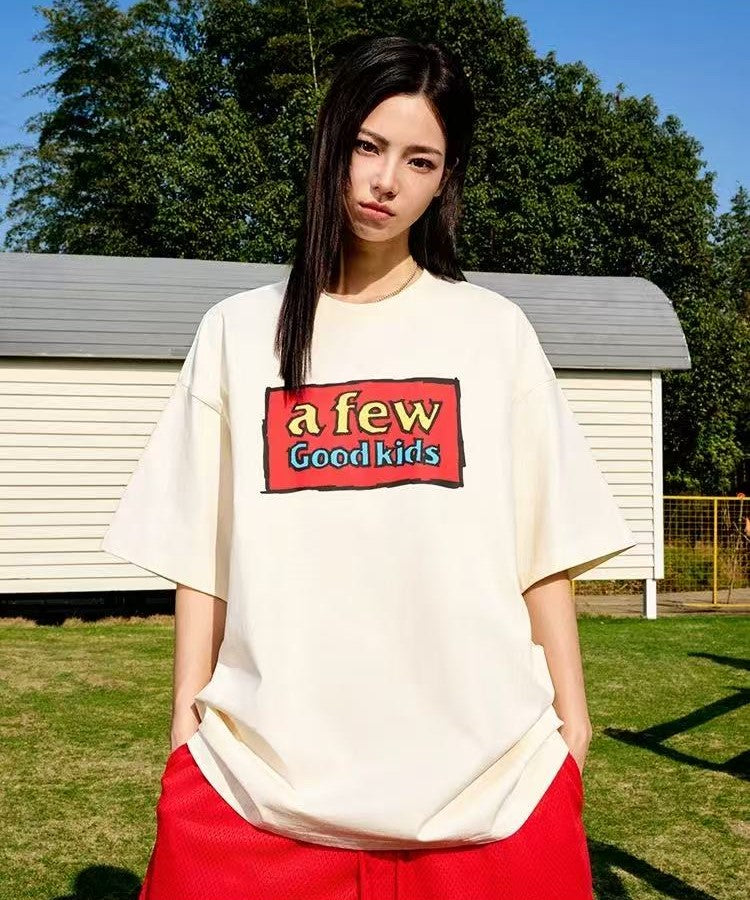 AFGK Graffiti Print Short-sleeve T-shirt