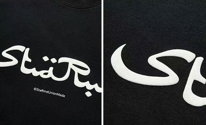 REMEDYxSTA Arabic Letter Print Short-sleeved T-shirt