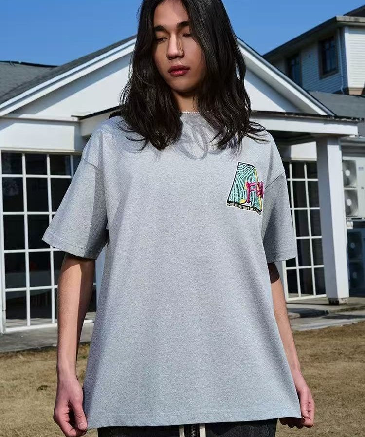 AFGK Parody MTV Embroidered Short sleeves T-shirt