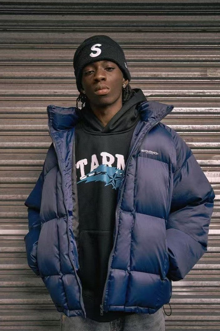 REMEDYxSTA Double Star Removable Hooded Cotton Coat