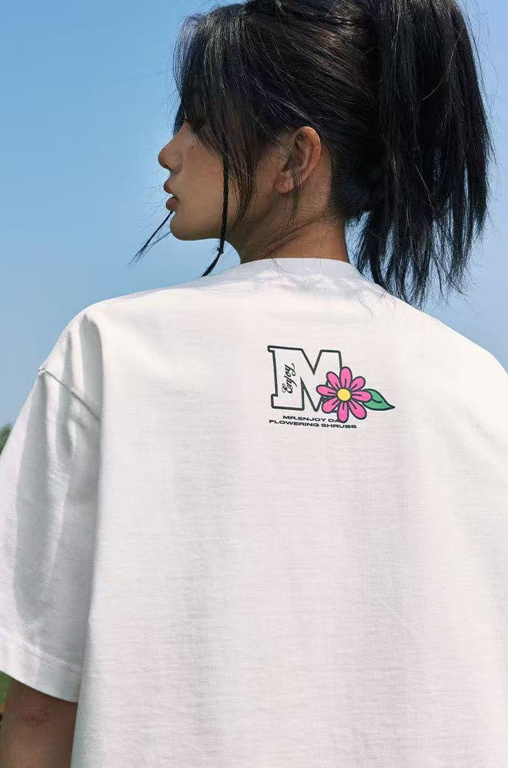 MEDM Hydrangea Design Short-sleeved T-shirt