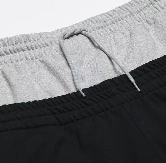 AFGK Fake Two Piece Double Waist Drawstring Bootcut Sweatpants