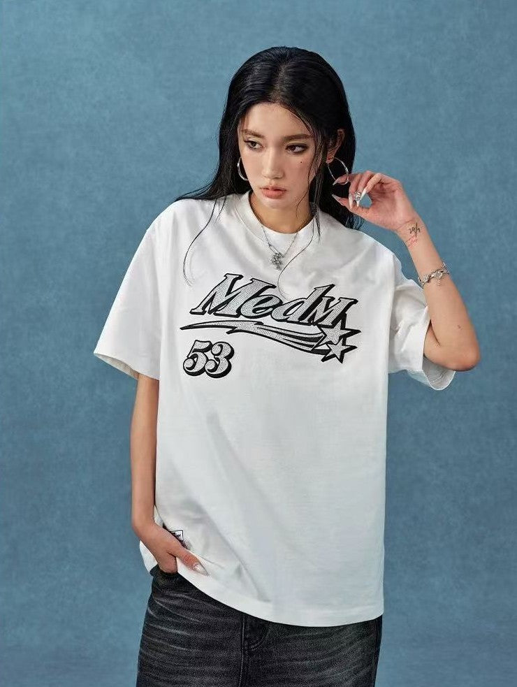 MEDM Diamond Logo Hot Drill  Short Sleeve T-shirt