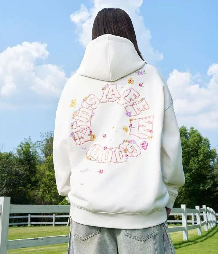 AFGK Butterfly Embroidered Hoodie