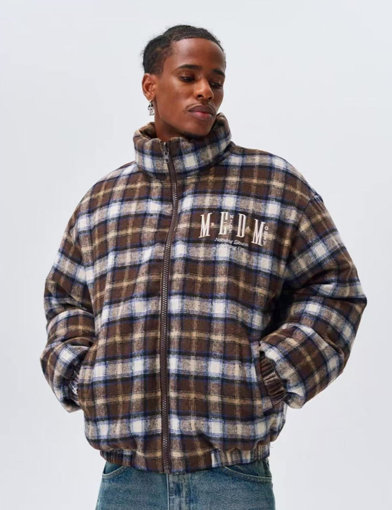 MEDM Plaid Double Sided Down Jacket