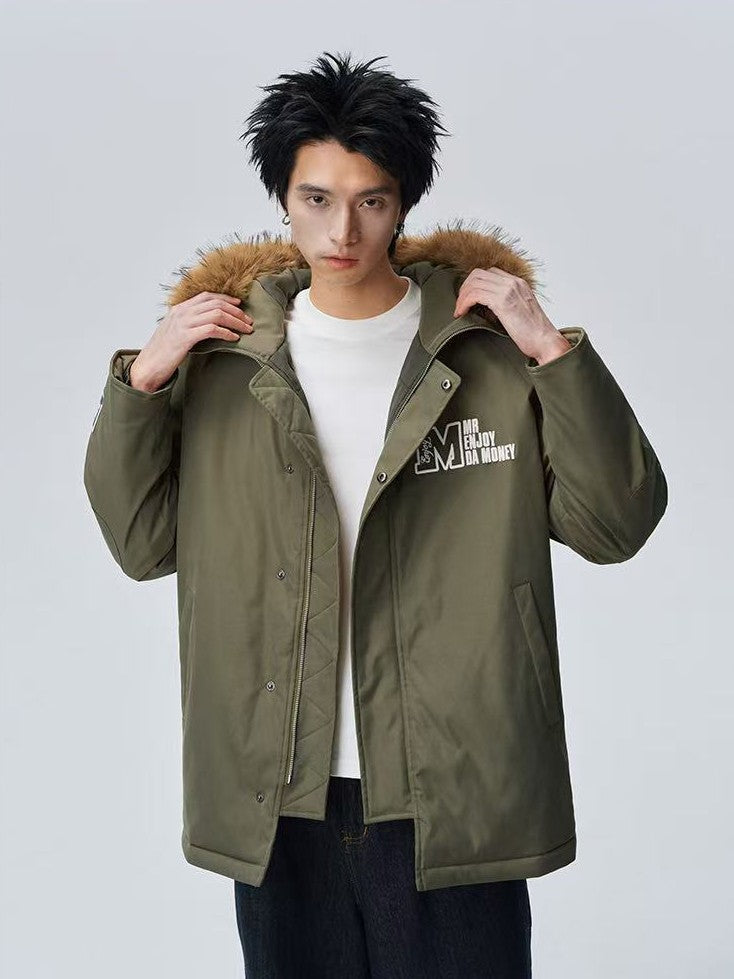MEDM Fur Collar Long Down Parka