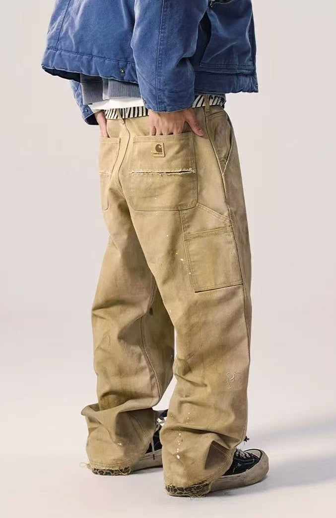 REMEDY Retro Splash Ink Straight-leg Cargo Pants