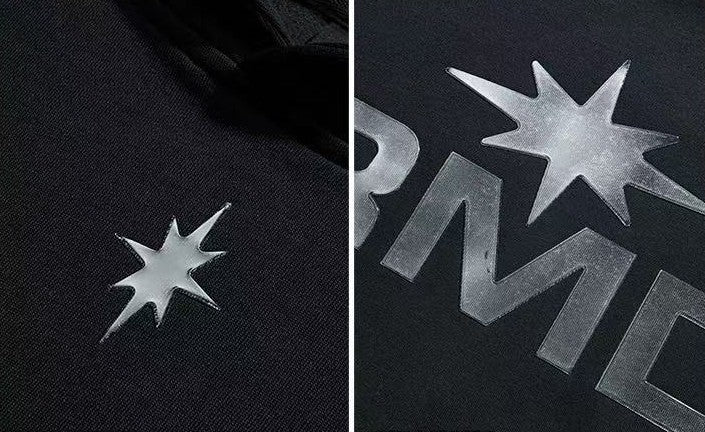 REMEDY Octagram Star Logo Print Sweater