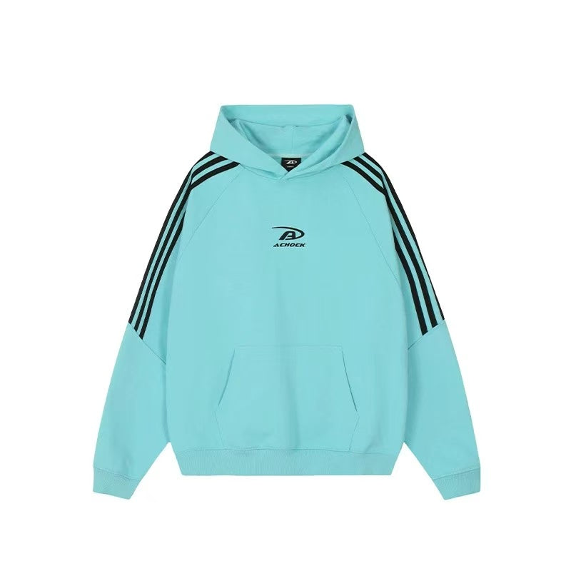 ACHOCK Stitching Printed Hoodie