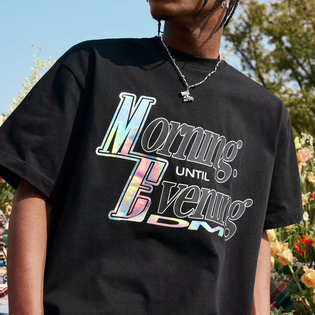 MEDM Laser Sticker Short-sleeved T-shirt