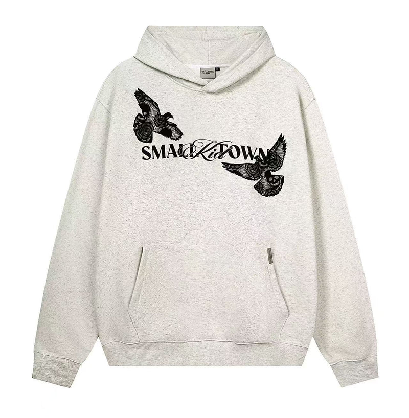 STK Vintage Lace and Peace Dove Design Hoodie