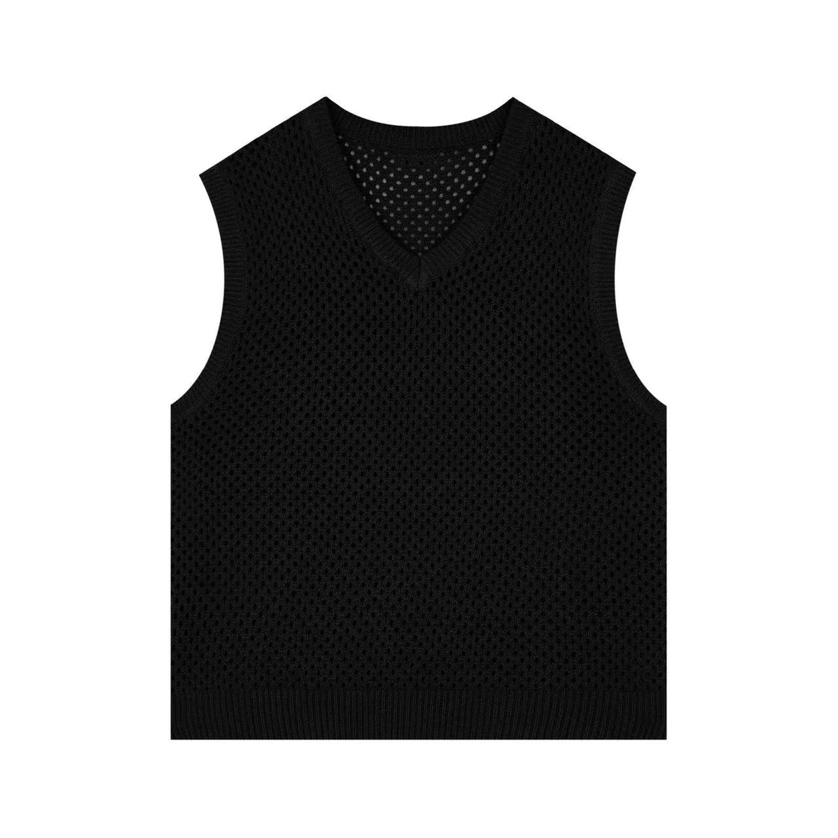 WASSUP Hollow V-neck Wool Vest