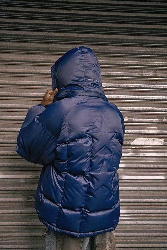 REMEDYxSTA Double Star Removable Hooded Cotton Coat