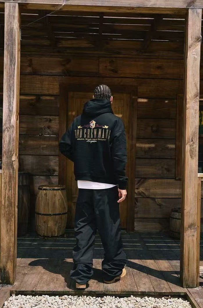 REMEDY Logo Embroidered Fleece Hoodie
