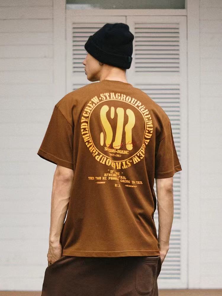 REMEDYxSTA Retro Logo Print Short-sleeve T-shirt