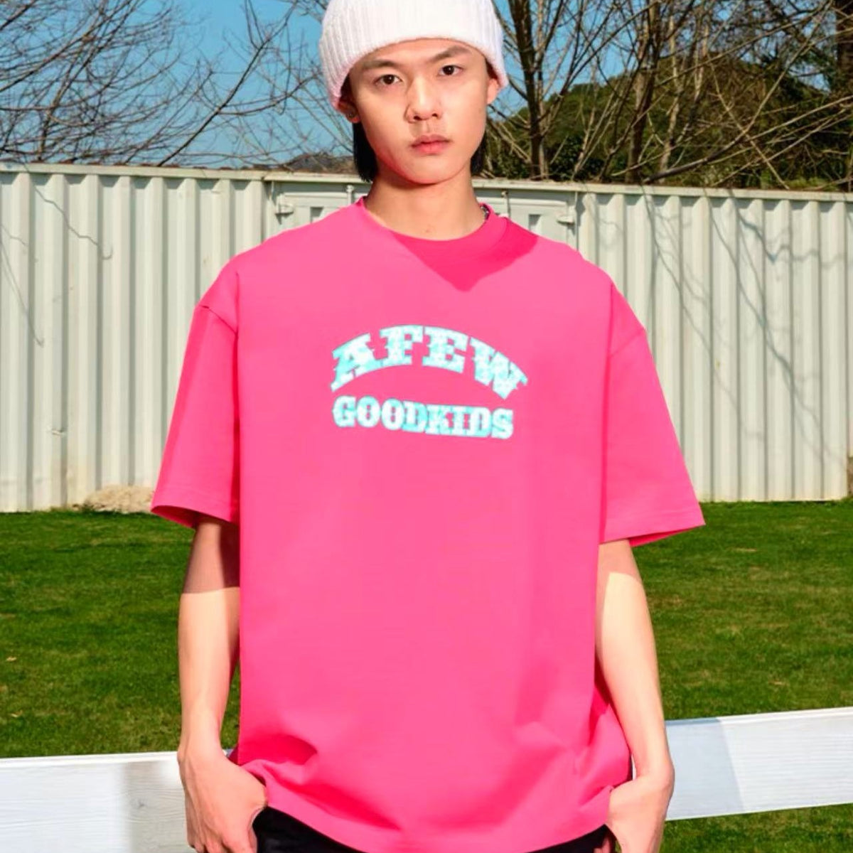 AFGK Flocked Short-sleeve T-shirt