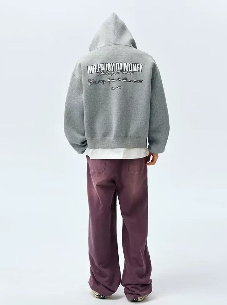 MEDM Four-letter Logo Air Layer Zipper Sweatshirt