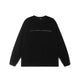 ACHOCK Fake Two-piece Heavy-duty Hollow Printed Long-sleeved T-shirt
