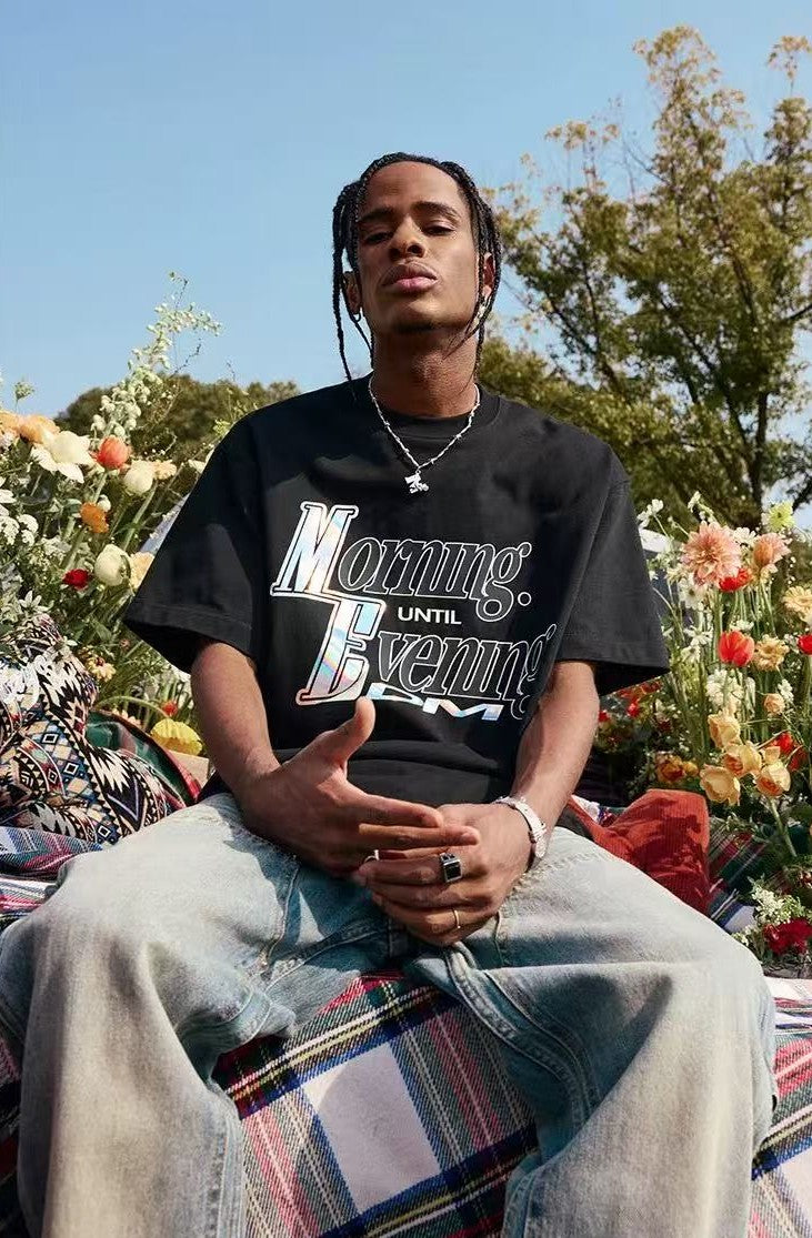 MEDM Laser Sticker Short-sleeved T-shirt