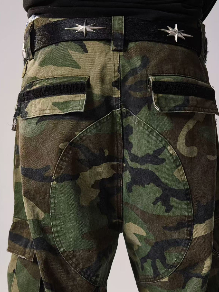 REMEDY Retro Patchwork Camouflage Pants