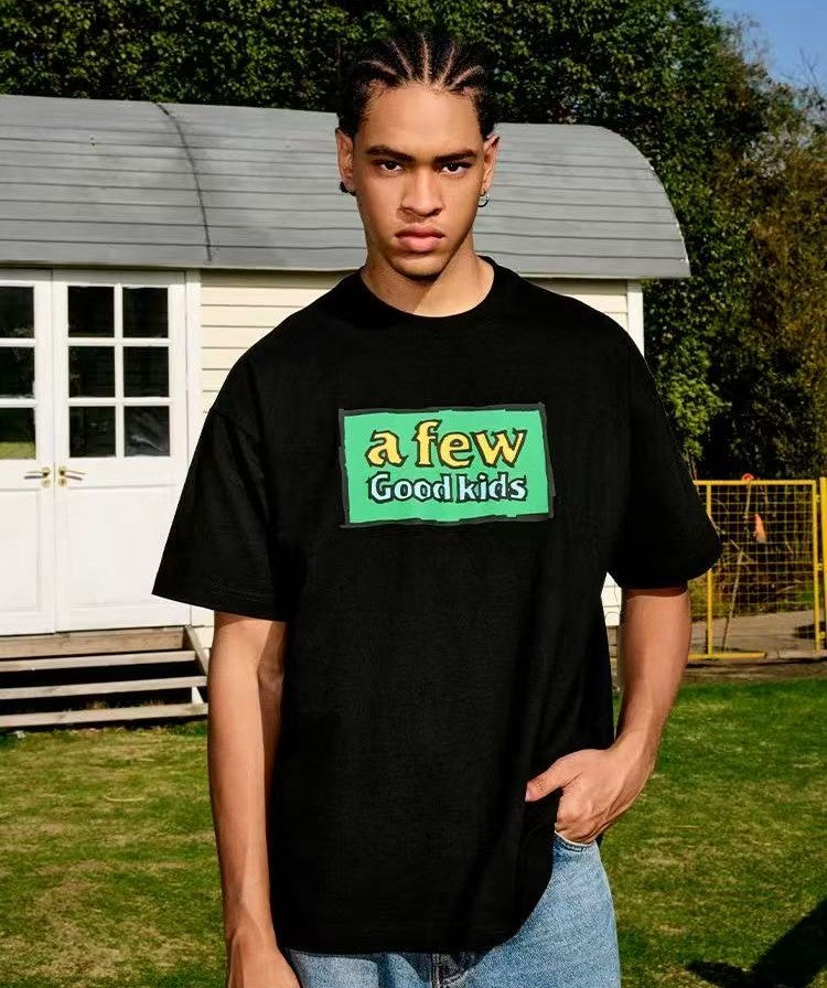 AFGK Graffiti Print Short-sleeve T-shirt