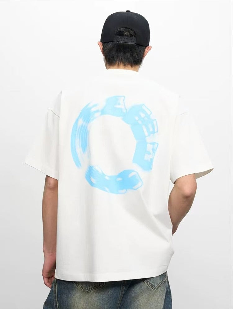 AFGK Phantom Ring LOGO Short-sleeved T-shirt