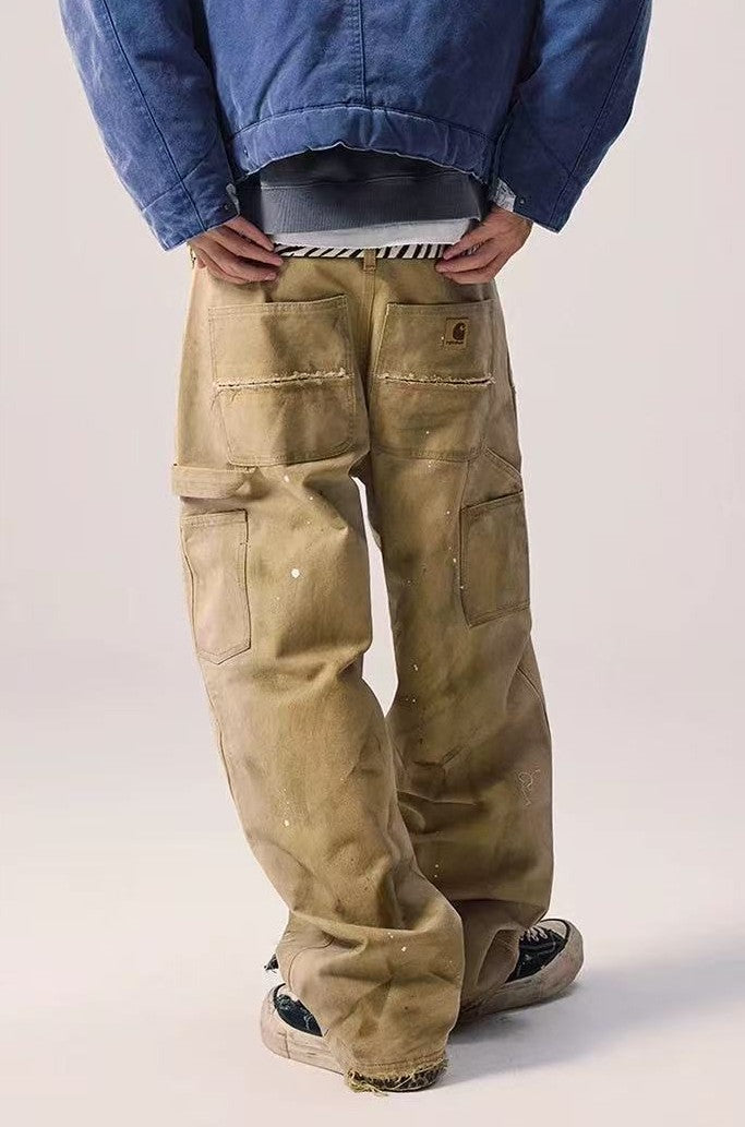 REMEDY Retro Splash Ink Straight-leg Cargo Pants